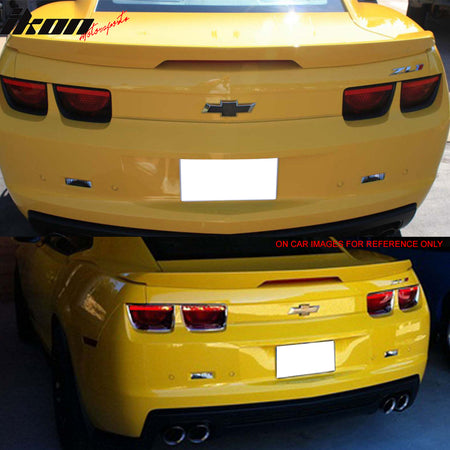 Fits Camaro ZL1 Style Trunk Spoiler Unpainted LED 3Rd Brake Light Lamp