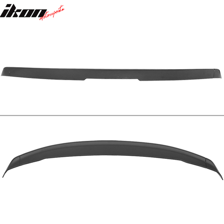 IKON MOTORSPORTS, Trunk Spoiler Compatible With 2016-2023 Chevrolet Camaro 2-Door, Factory Style Flush Mount 3Pc Blade Unpainted ABS Rear Tail Wing Deck Lid Body Kit, 2017 2018 2019 2020 2021 2022