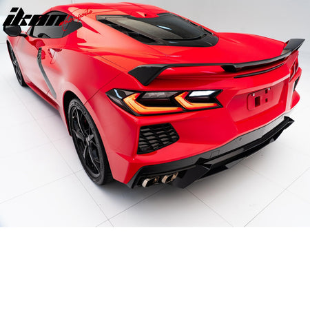 For 20-25 Chevy Corvette C8 Stingray&Z51 Z51 Style Trunk Spoiler Wing ABS