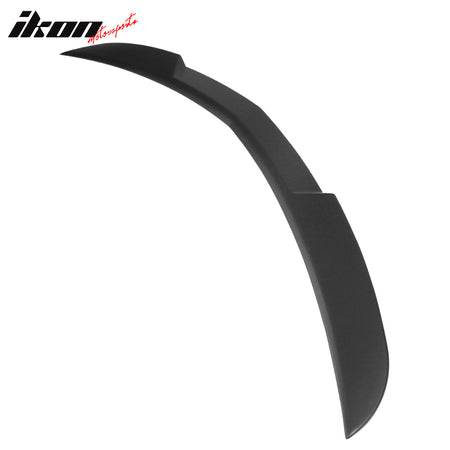 IKON MOTORSPORTS, Trunk Spoiler Compatible With 2020-2023 Cadillac CT5, CS Style ABS Plastic Rear Trunk Tailgate Spoiler Wing Flap Lip 1 PCS