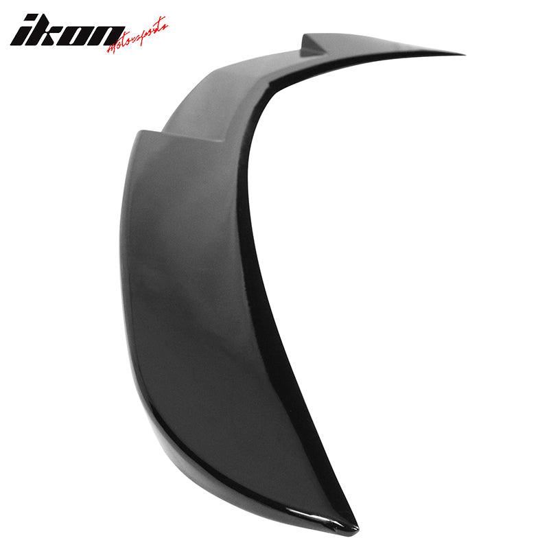 IKON MOTORSPORTS, Trunk Spoiler Compatible With 2020-2023 Cadillac CT5, CS Style ABS Plastic Rear Trunk Tailgate Spoiler Wing Flap Lip 1 PCS