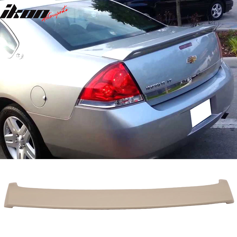 2006-2013 Chevy Impala OE Factory Style Gray Rear Trunk Spoiler ABS