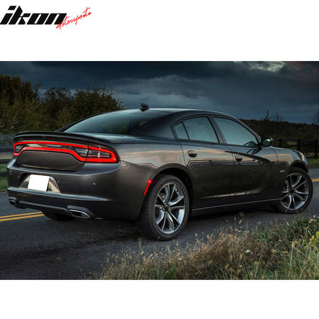 Fits 15-23 Dodge Charger 3PCS OE Style Rear Trunk Spoiler Wing Painted