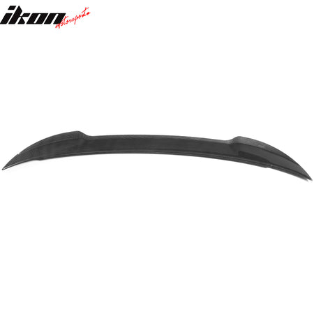 IKON MOTORSPORTS, Trunk Spoiler Compatible With 2011-2014 Dodge Charger, ABS Plastic SRT Style Rear Tail Spoiler Wing, 2012 2013