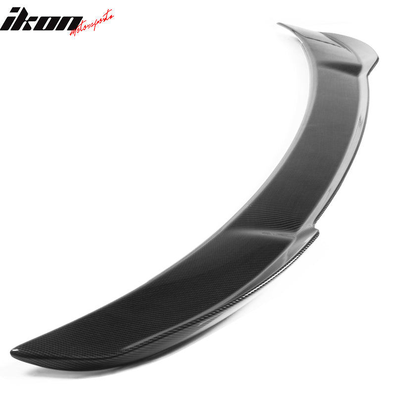 IKON MOTORSPORTS, Trunk Spoiler Compatible With 2011-2014 Dodge Charger, ABS Plastic SRT Style Rear Tail Spoiler Wing, 2012 2013