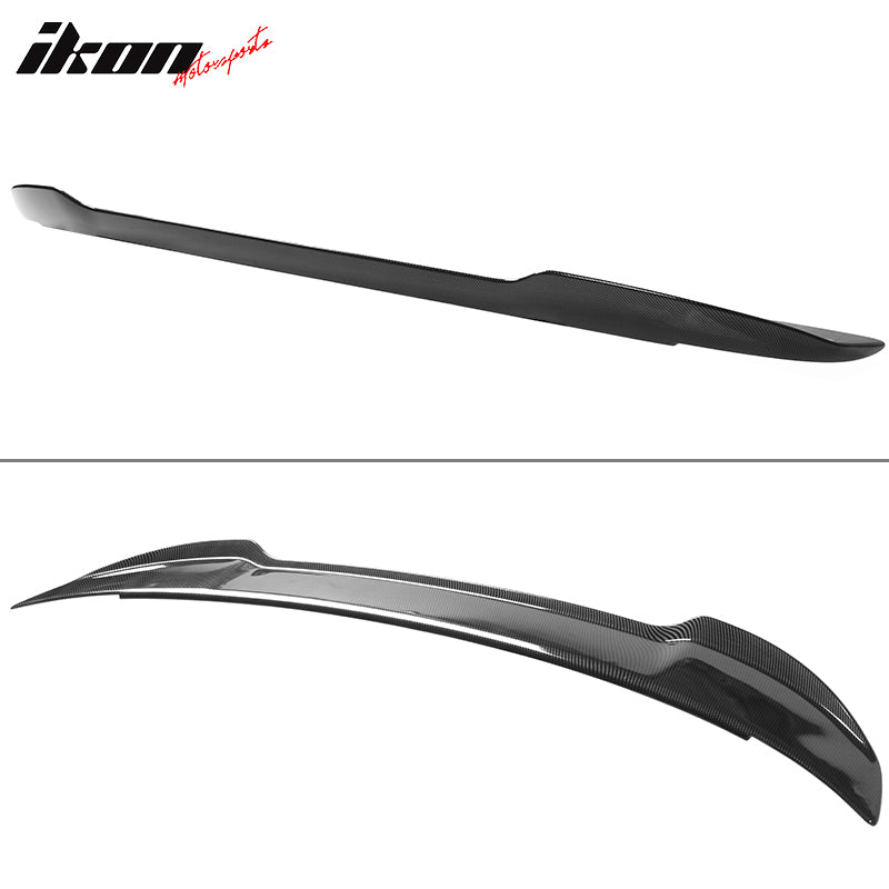 Fits 15-23 Dodge Charger V3 Style Carbon Fiber Print Rear Trunk Spoiler Wing Lip