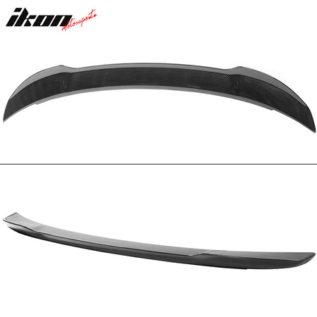 Fits 15-23 Dodge Charger V3 Style Carbon Fiber Print Rear Trunk Spoiler Wing Lip