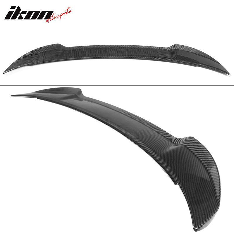 Fits 15-23 Dodge Charger V3 Style Carbon Fiber Print Rear Trunk Spoiler Wing Lip