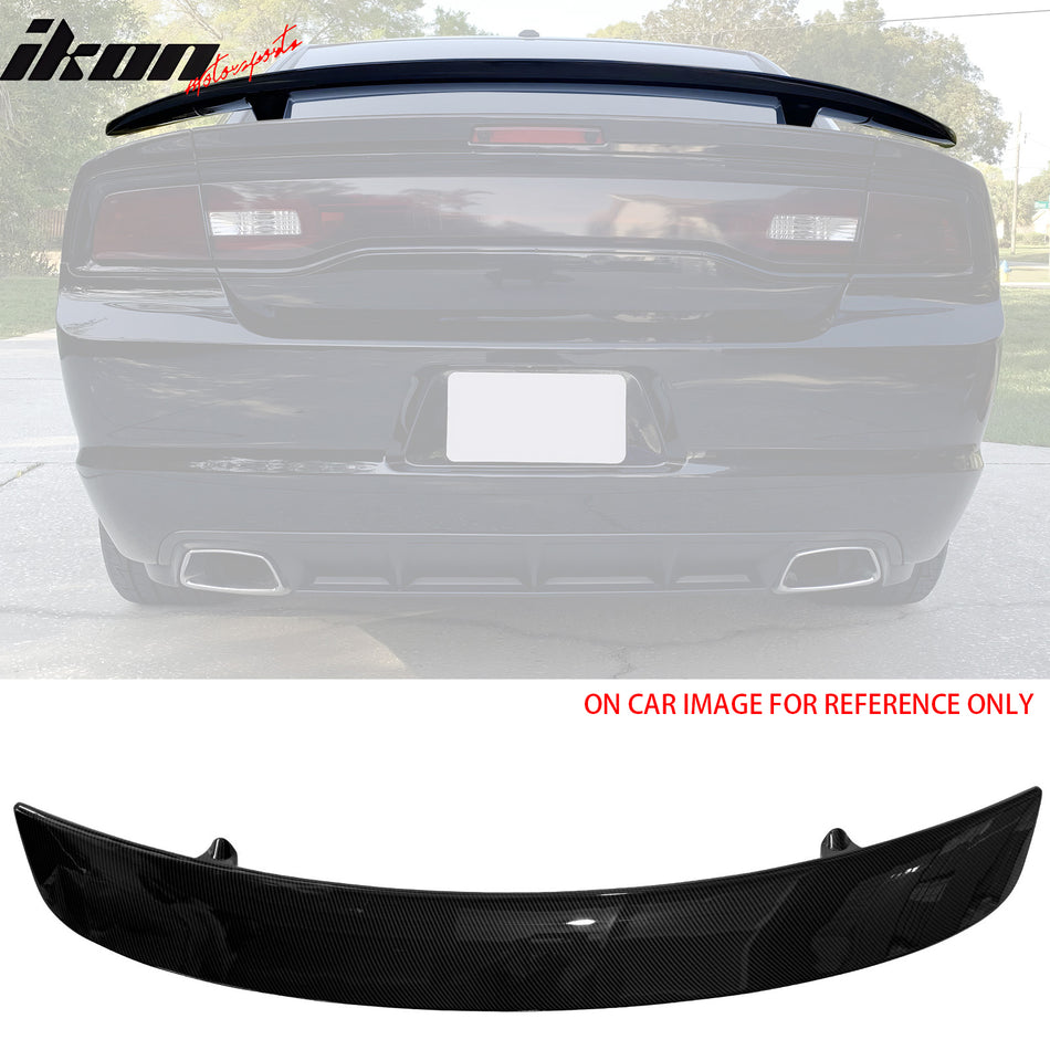 2011-2023 Dodge Charger OE Style Trunk Spoiler Carbon Fiber Print ABS