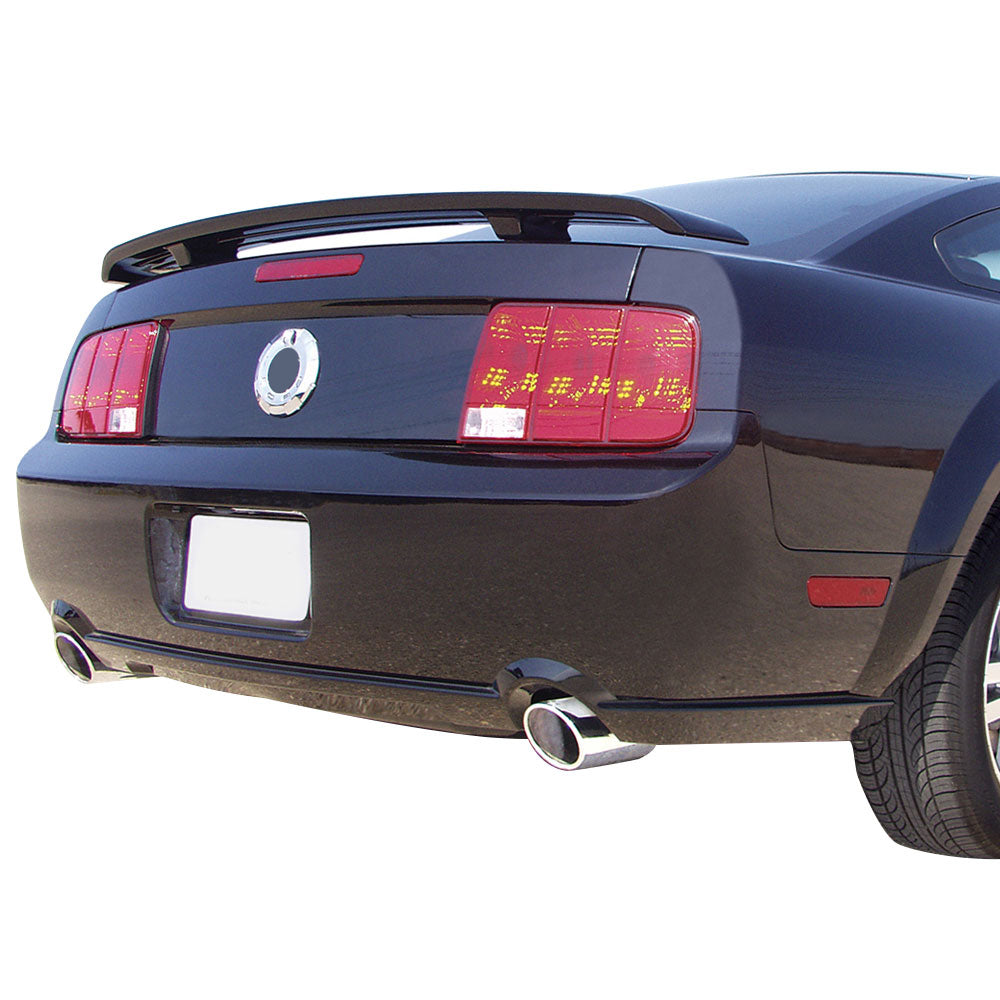 Fits 05-09 Ford Mustang OE Factory Style Trunk Spoiler Unpainted ABS Black Wing