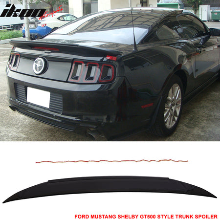 10-14 Ford Mustang GT V6 GT500 Style Trunk Spoiler - ABS