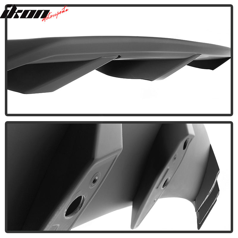 For 10-14 Ford Mustang LS Style Rear Trunk Spoiler Wing Matte Black ABS Tail Lip