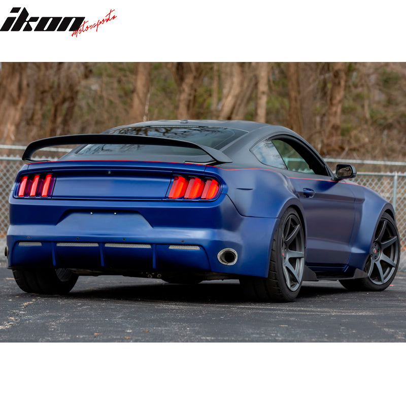 15-23 Ford Mustang GT350 Style V2 Rear Unpainted Trunk ABS Spoiler Wing