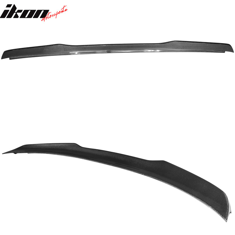 Fits 15-23 Ford Mustang Coupe High Kick V Style Trunk Spoiler Matte Carbon Fiber