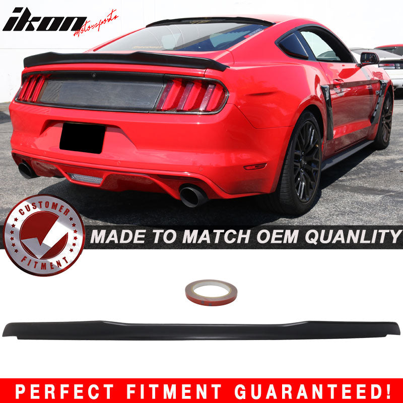 Fits 15-23 Ford Mustang Coupe H Style High Kick V Trunk Spoiler - ABS