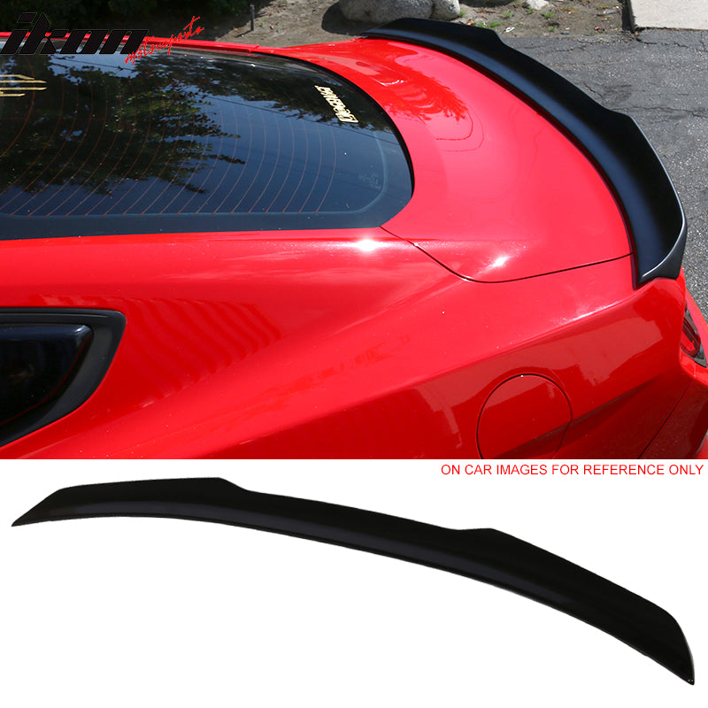 Fits 15-23 Ford Mustang Coupe H Style High Kick V Trunk Spoiler - ABS