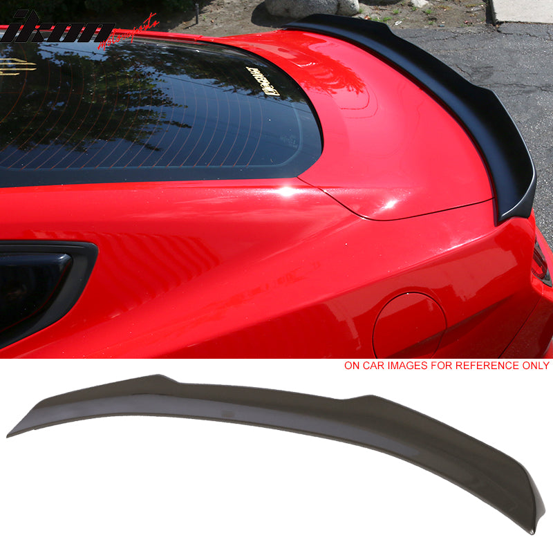 Fits 15-23 Ford Mustang Coupe H Style High Kick V Trunk Spoiler - ABS