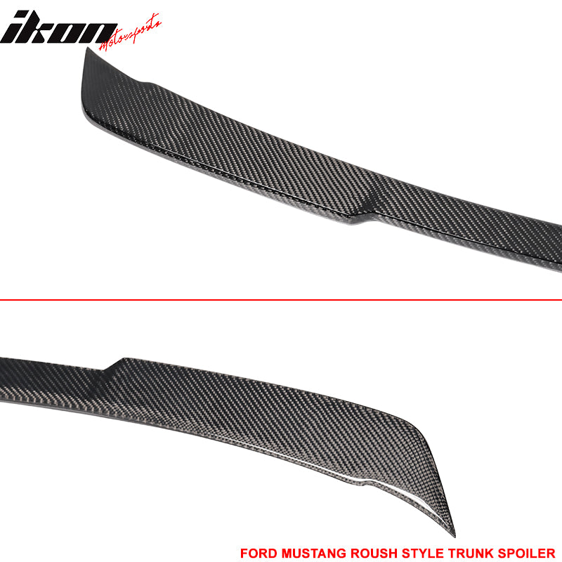 Clearance Sale Fits 15-23 Ford Mustang Rear Trunk Spoiler R Style Carbon Fiber