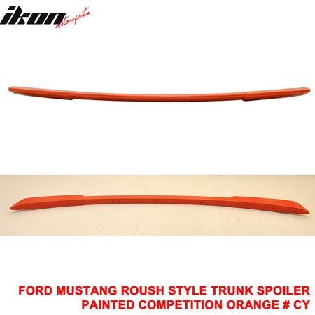 Clearance Sale Fits 15-23 Ford Mustang Trunk Spoiler R Style #CY Orange