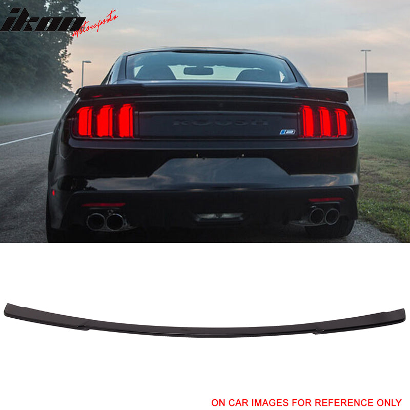 Fits 15-23 Ford Mustang Coupe Rear Spoiler Wing #G1 - Absolute Black