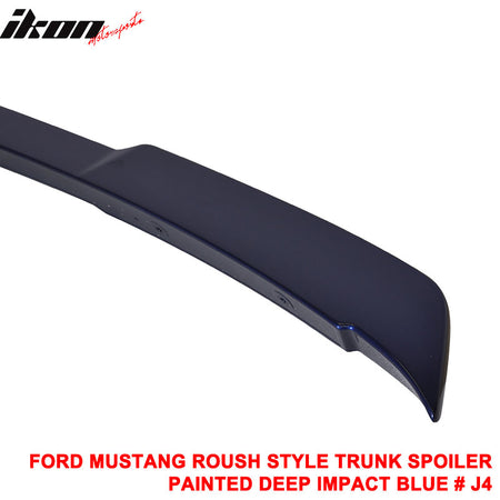 Clearance Sale Fit 15-23 Ford Mustang R Trunk Spoiler #J4 - Deep Impact Blue