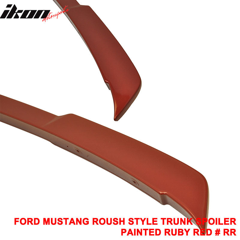 Clearance Sale Fits 15-23 Ford Mustang Coupe Trunk Spoiler R Style #RR - Red