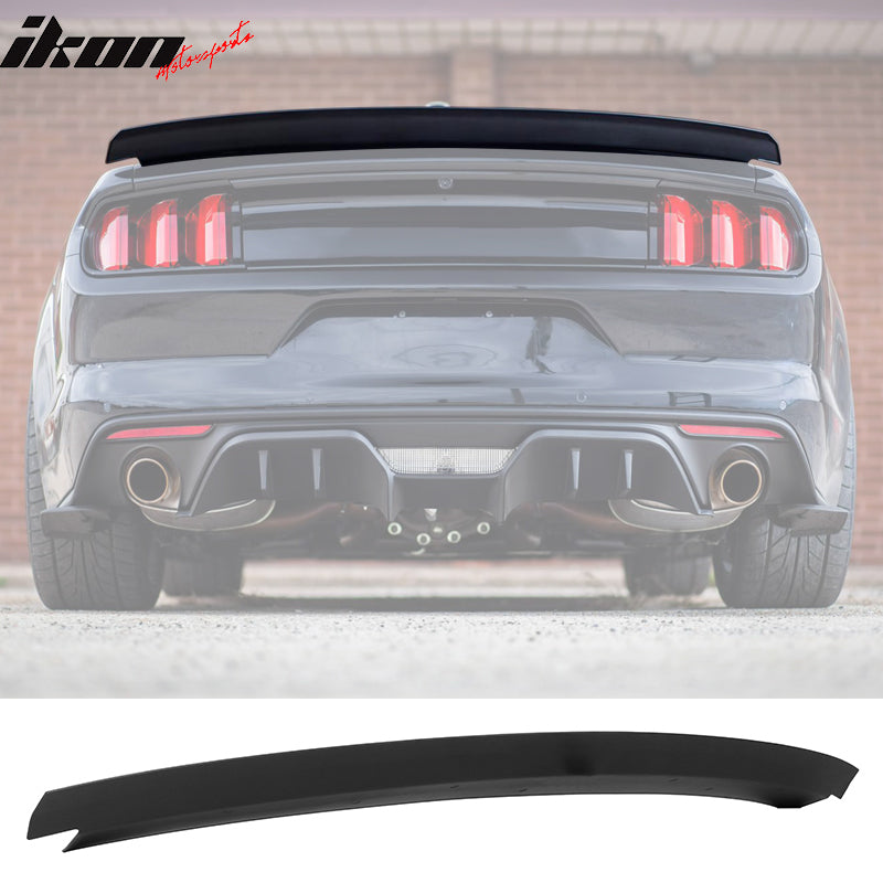 Fits 15-23 Ford Mustang Trunk Spoiler Wing Gloss Black ABS