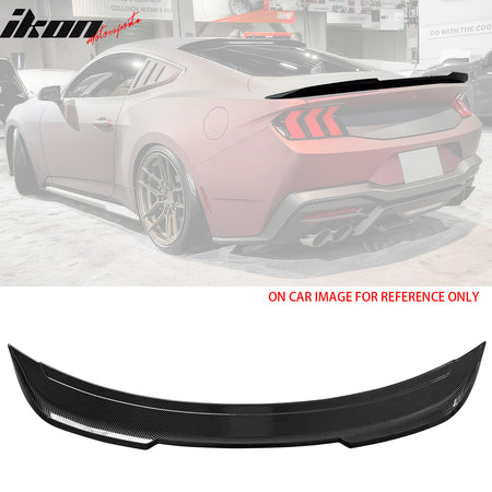 Fits 24-25 Ford Mustang S650 Coupe DECK Style Trunk Spoiler Lip Wing ABS