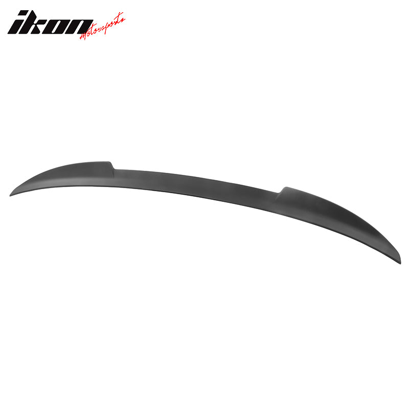 Fits 21-24 Ford Mustang Mach-E IKON Style Matte Black MID Trunk Spoiler Wing ABS