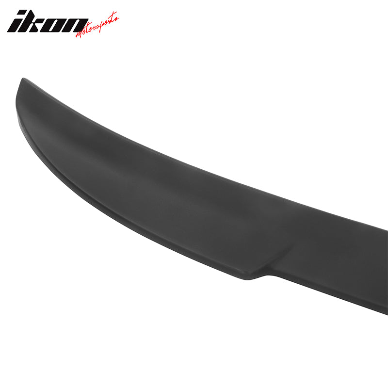 Fits 21-24 Ford Mustang Mach-E IKON Style Matte Black MID Trunk Spoiler Wing ABS