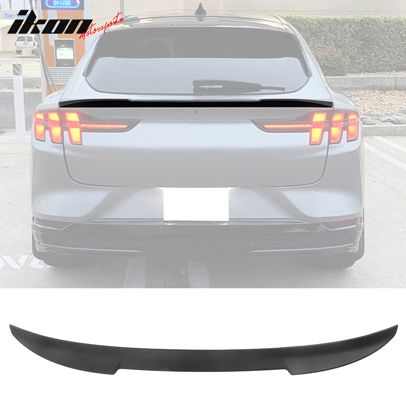 2021-2024 Ford Mustang Mach-E Matte Black MID Rear Spoiler Wing ABS