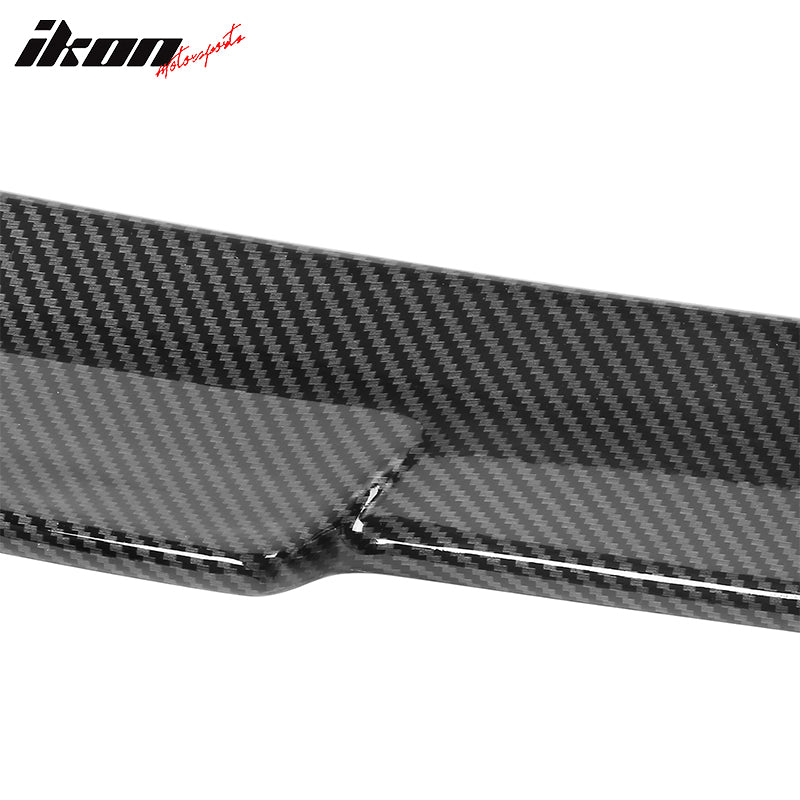 Fits 21-24 Ford Mustang Mach-E 4DR IKON Carbon Fiber Print MID Trunk Spoiler ABS