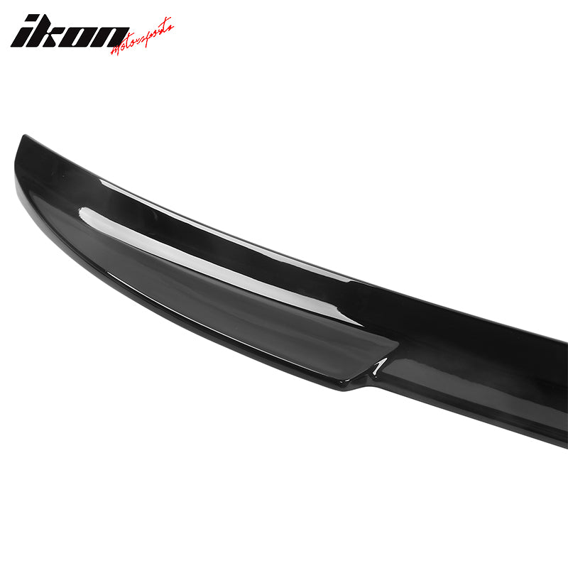 Fits 21-24 Ford Mustang Mach-E IKON Style Gloss Black MID Rear Trunk Spoiler ABS