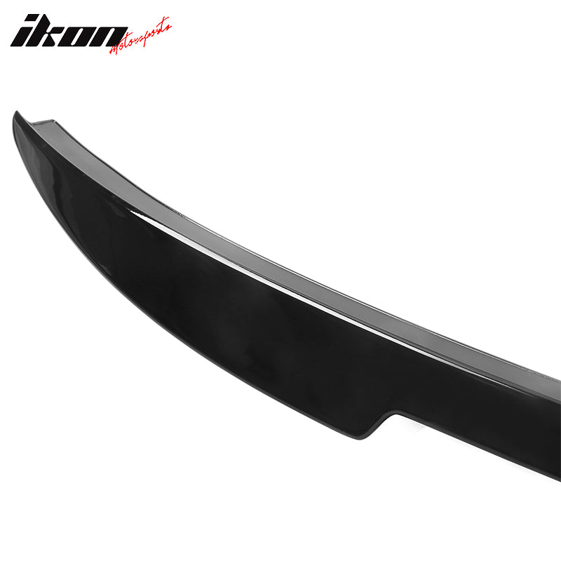 Fits 21-24 Ford Mustang Mach-E IKON Style Gloss Black MID Rear Trunk Spoiler ABS