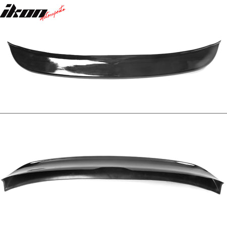 IKON MOTORSPORTS, Trunk Spoiler Compatible With 2021-2023 Ford Mustang Mach-E, PP Polypropylene Duckbill Style Rear Lip Spoiler Wing, 2022