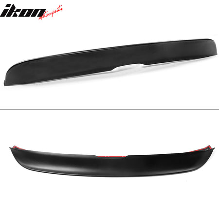 IKON MOTORSPORTS, Trunk Spoiler Compatible With 2021-2023 Ford Mustang Mach-E, PP Polypropylene Duckbill Style Rear Lip Spoiler Wing, 2022