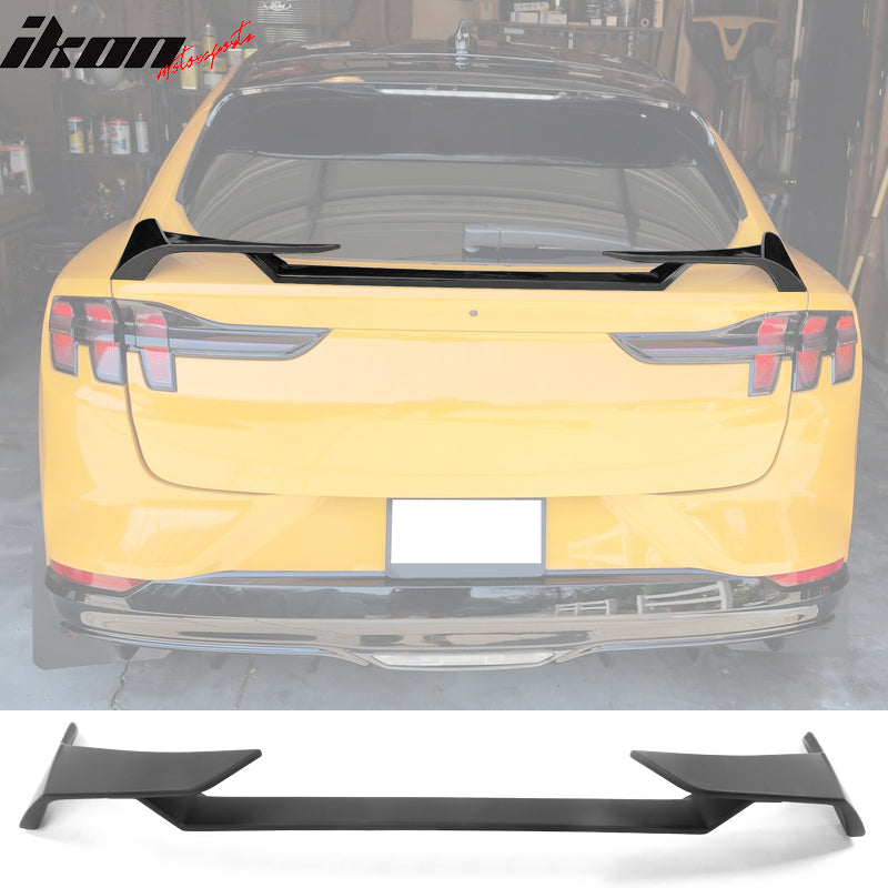 2021-2024 Ford Mustang Mach-E Matte Black MID Rear Spoiler Wing ABS