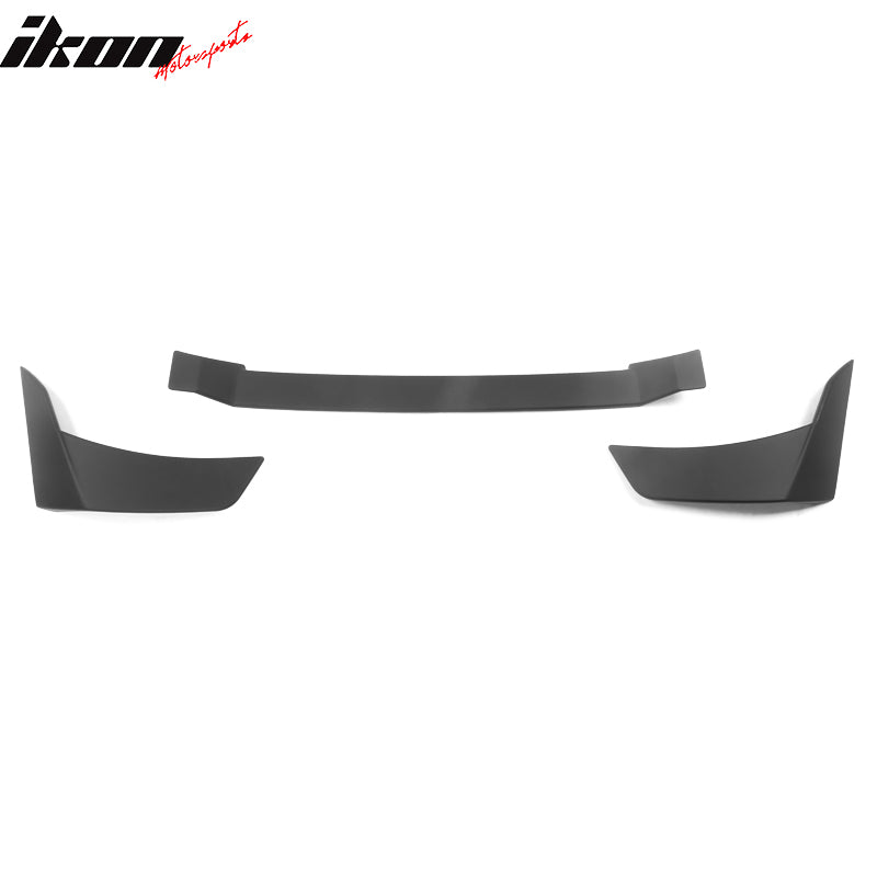 Fits 21-24 Ford Mustang Mach-E 3PCS Rear Trunk Spoiler Wing Lip ABS Matte Black