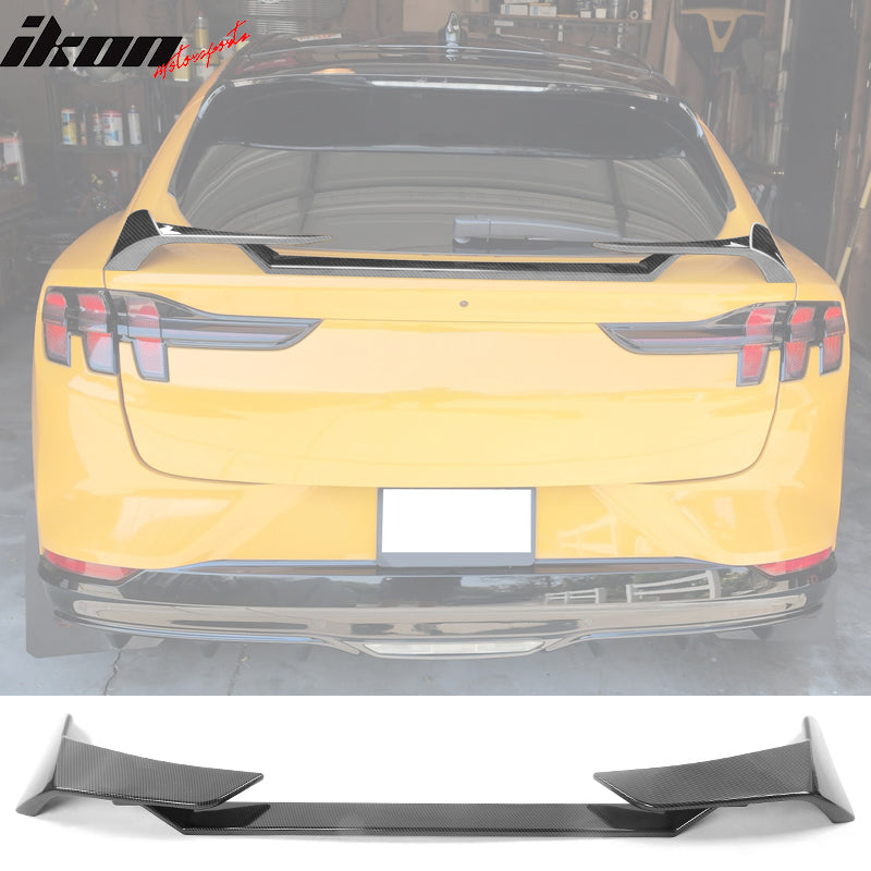 2021-2024 Ford Mustang Mach-E Carbon Fiber Look MID Rear Spoiler Wing