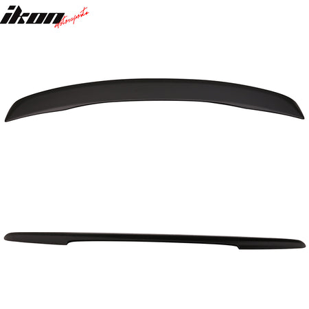 Trunk Spoiler Compatible With 2006-2007 Honda Accord, OE Factory Style Unpainted Black ABS Added On Rear Deck Lip Wing by IKON MOTORSPORTS