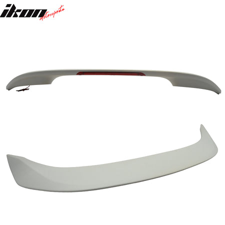 Fits 13-16 Honda Accord Sedan OE Factory Matte Black Trunk Spoiler & LED Light