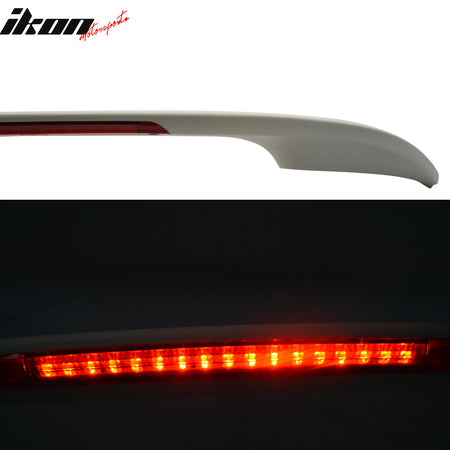 Fits 13-16 Honda Accord Sedan OE Factory Matte Black Trunk Spoiler & LED Light