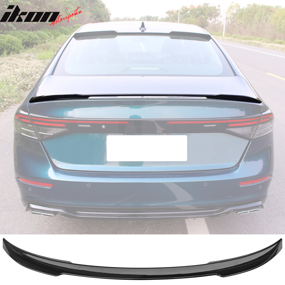 2023-2025 Honda Accord IKON Style Trunk Spoiler Wing Gloss Black ABS