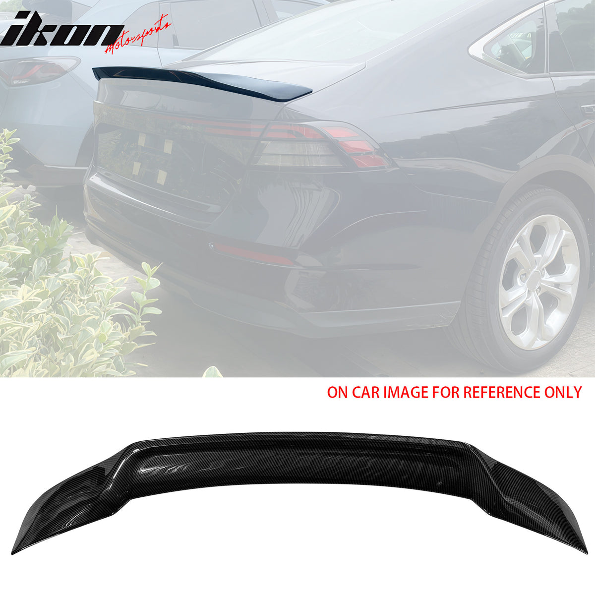 Fits 23-25 Honda Accord 11th Gen R Style Rear Trunk Spoiler Wing Lip ABS