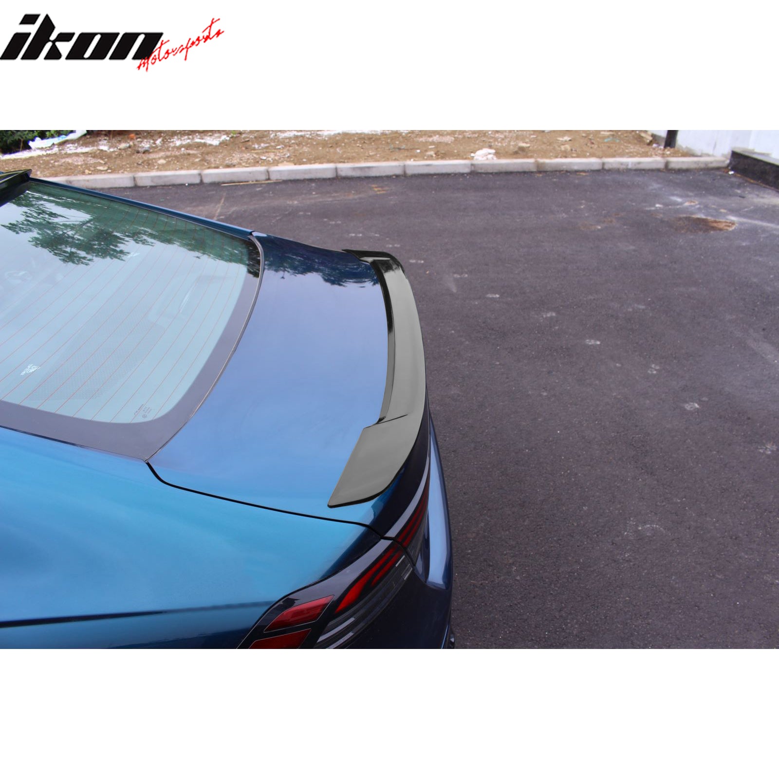 Fits 23-24 Honda Accord 11th OE Style Rear Trunk Spoiler Wing Black ABS