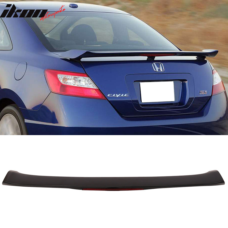 2006-2011 Honda Civic Coupe Trunk Spoiler w/ 3rd Brake LED Light  ABS