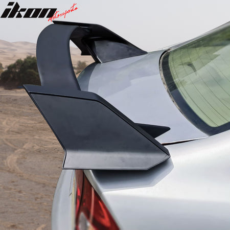 Fits 06-11 Honda Civic Sedan Type-R ABS Add-on Trunk Spoiler Lip - Matte Black