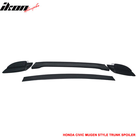 Fits 06-11 Honda Civic Sedan Mugen Style Rear Trunk Spoiler Wing ABS Unpainted