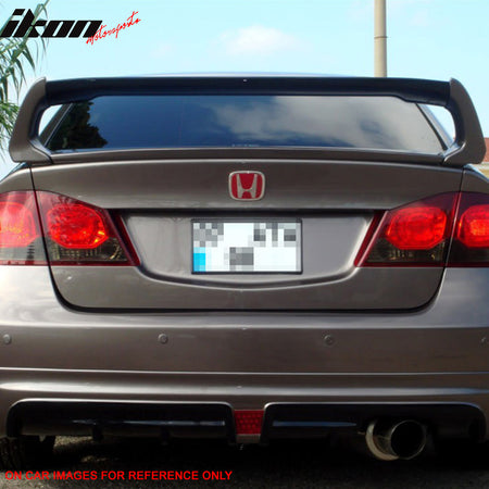 Fit For 06-11 Civic 4Dr Mugen CF Trunk Spoiler Painted