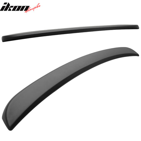 Pre-painted Trunk Spoiler Compatible With 2006-2011 Honda Civic, Factory Style Matte Black ABS Rear Tail Lip Deck Boot Wing Other Color Available by IKON MOTORSPORTS, 2007 2008 2009 2010